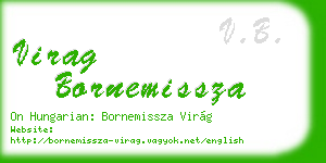 virag bornemissza business card